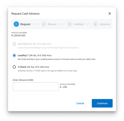 cash advance screenshot 