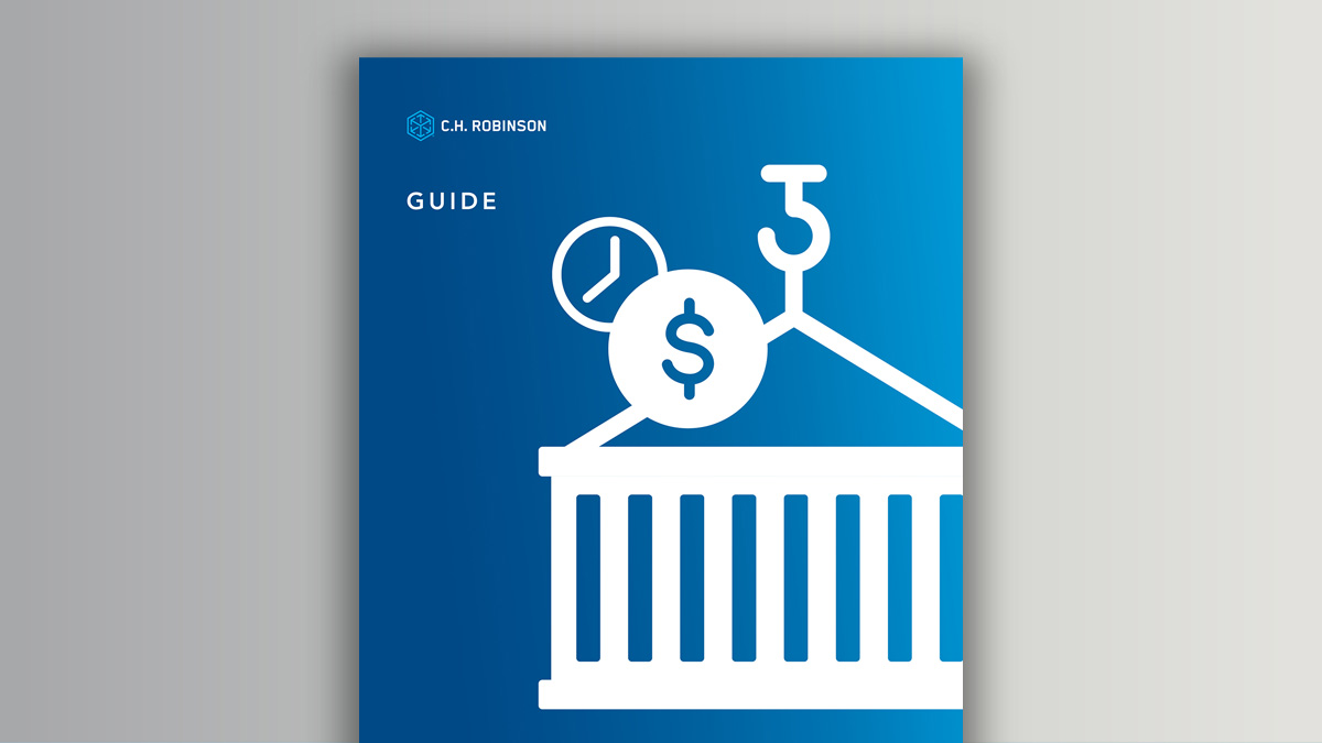 Graphic of shipping container